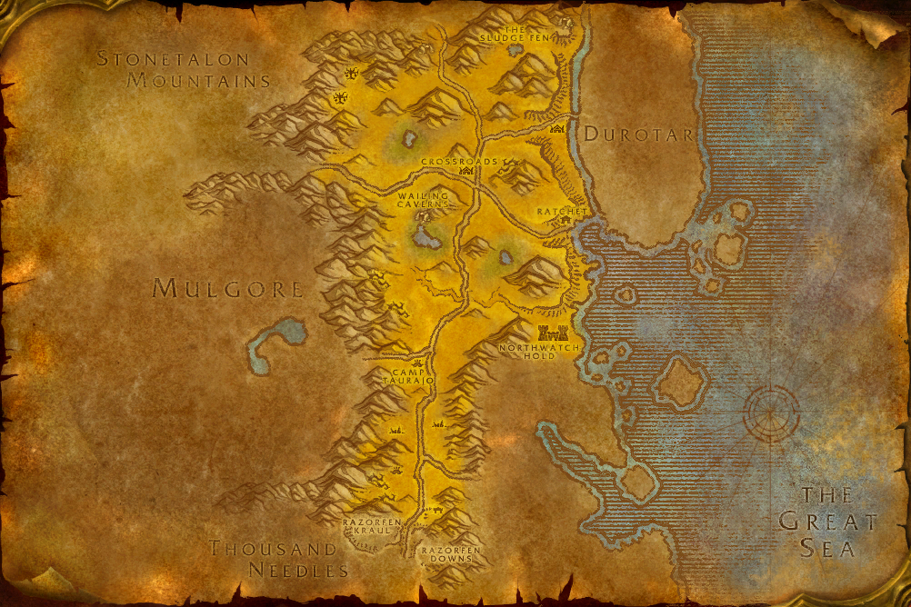 The Barrens local map