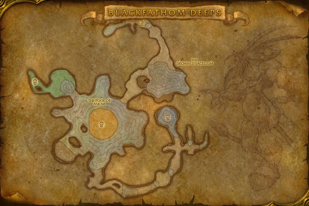 Blackfathom Deeps — Floor 1 local map