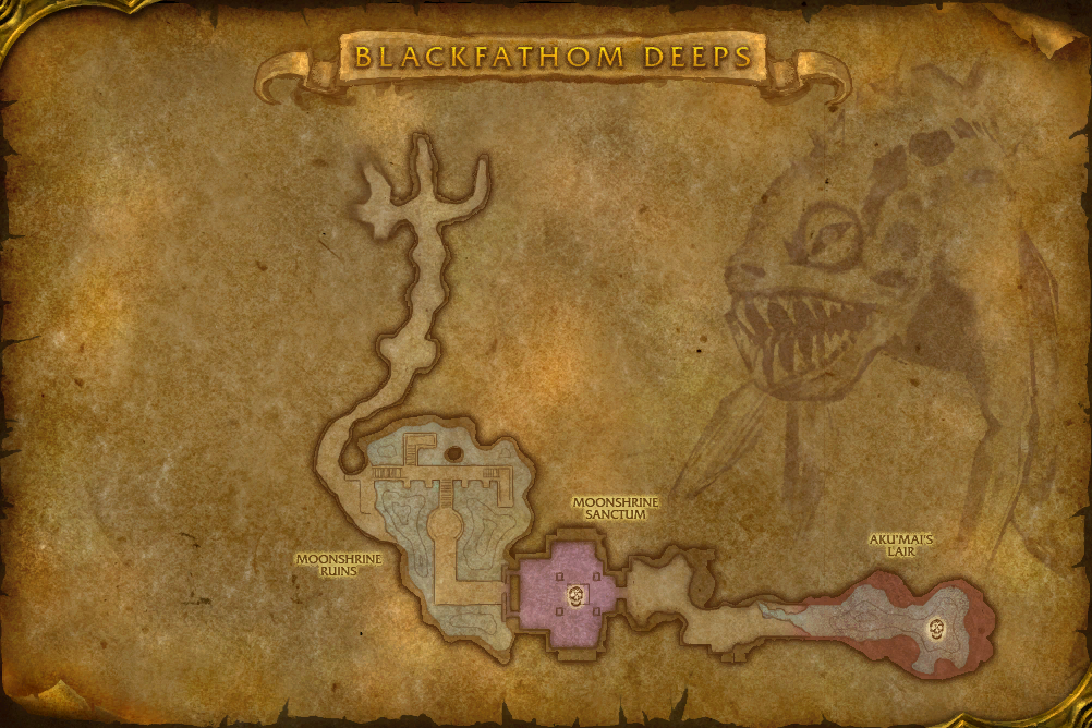 Blackfathom Deeps · Blackfathom Deeps — Floor 2 local map