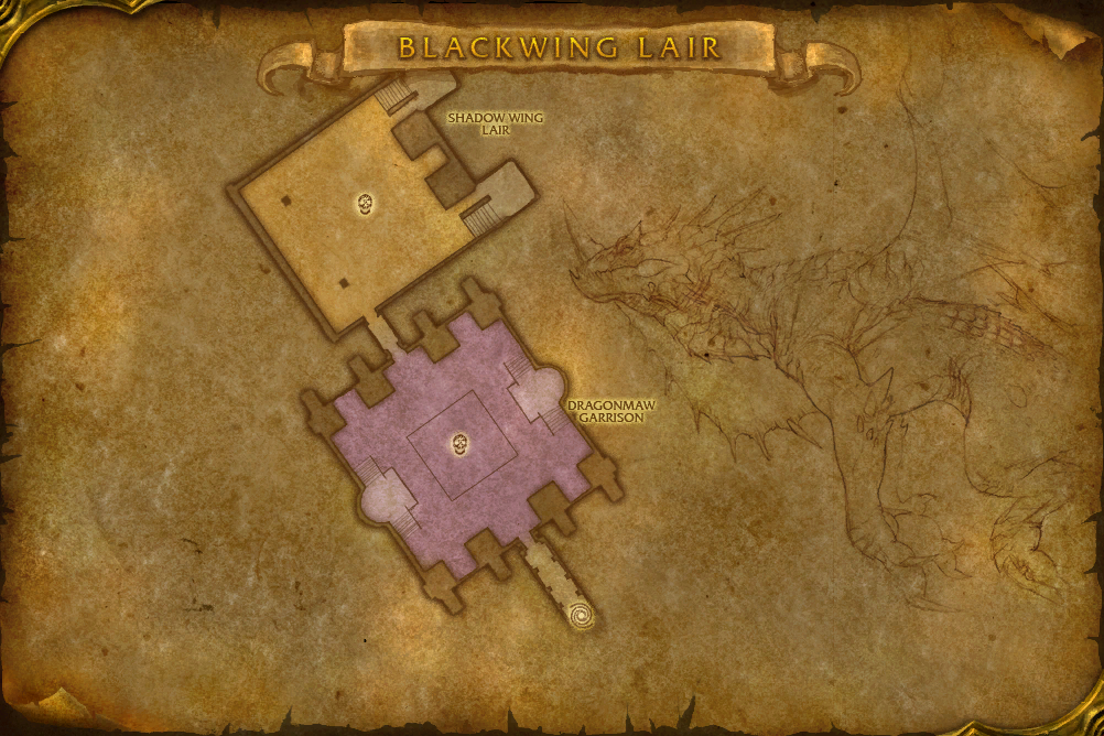 Blackwing Lair — Floor 1 local map