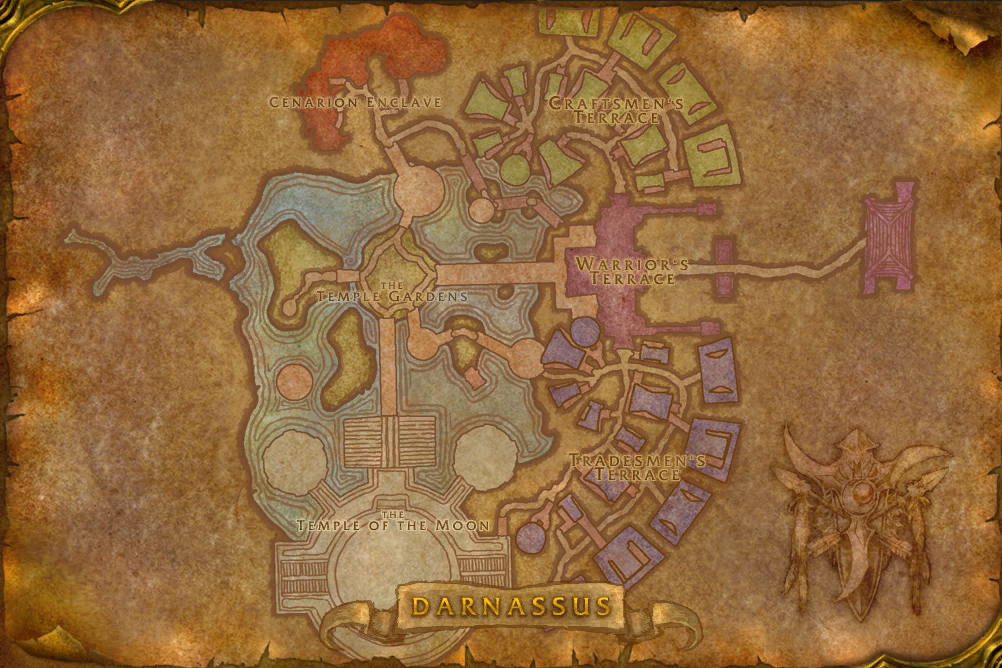 Darnassus local map