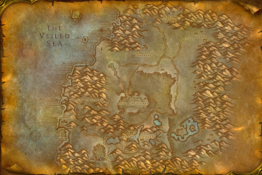 Desolace local map