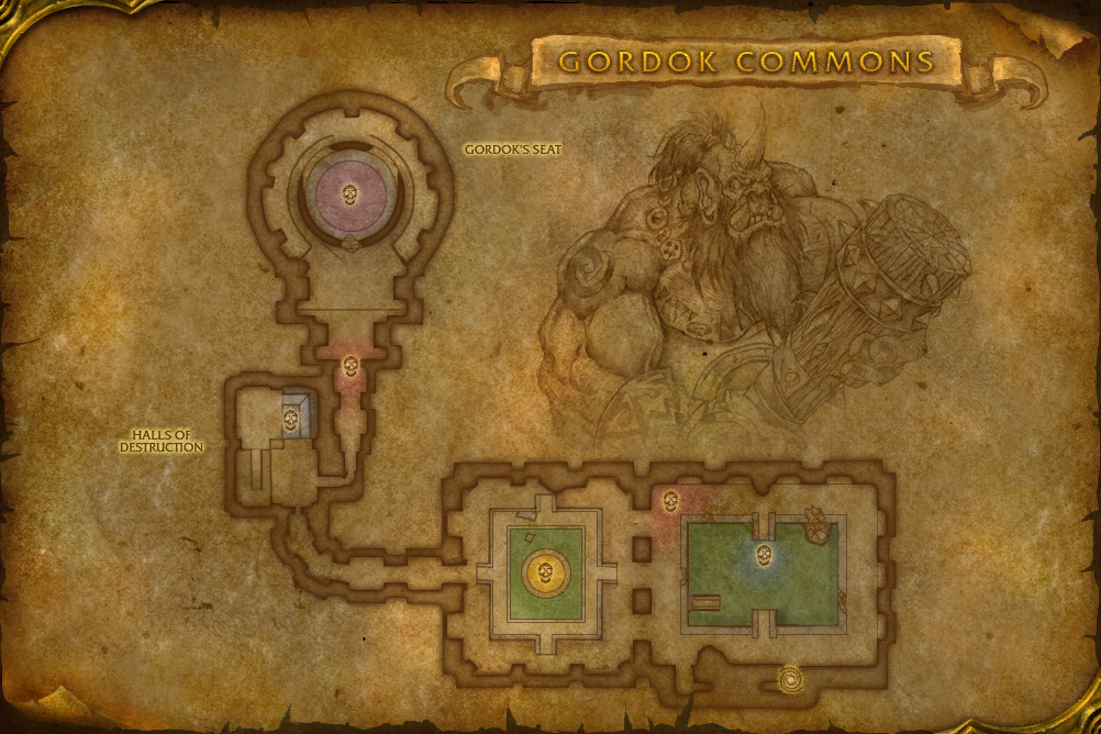 Dire Maul — Floor 1 local map