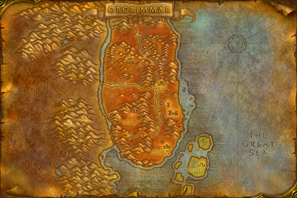 Durotar local map