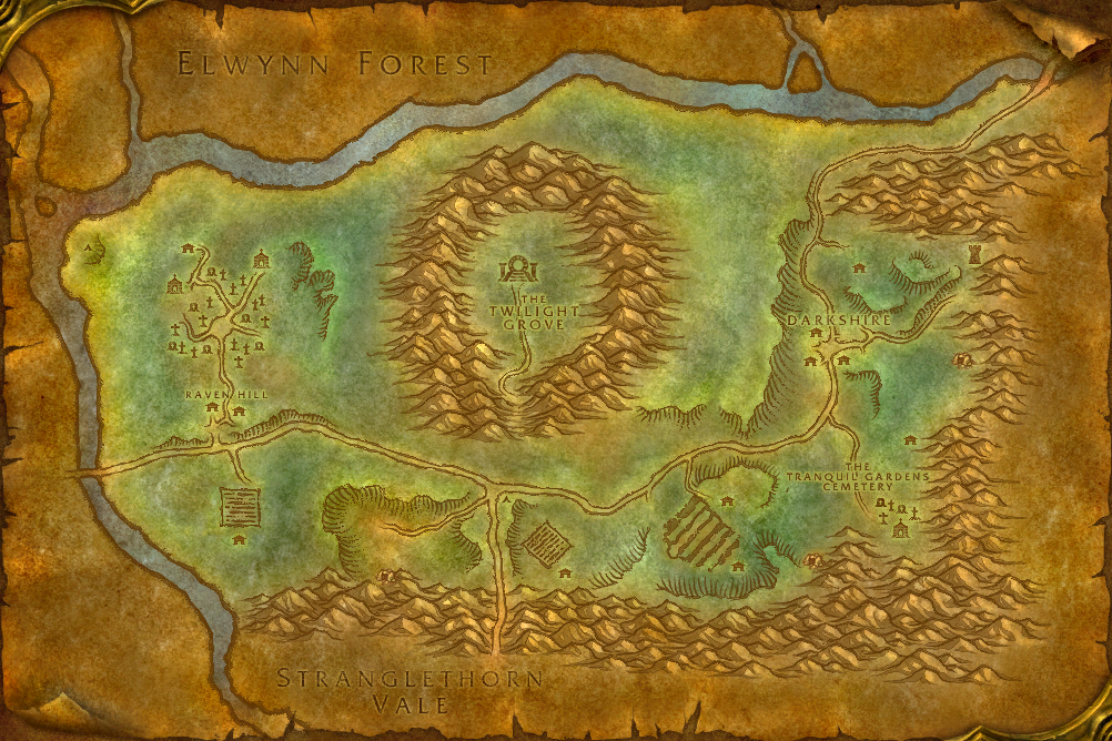 Duskwood local map