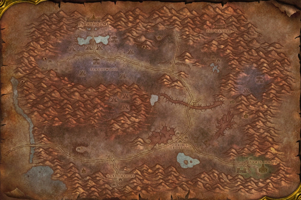 Eastern Plaguelands local map