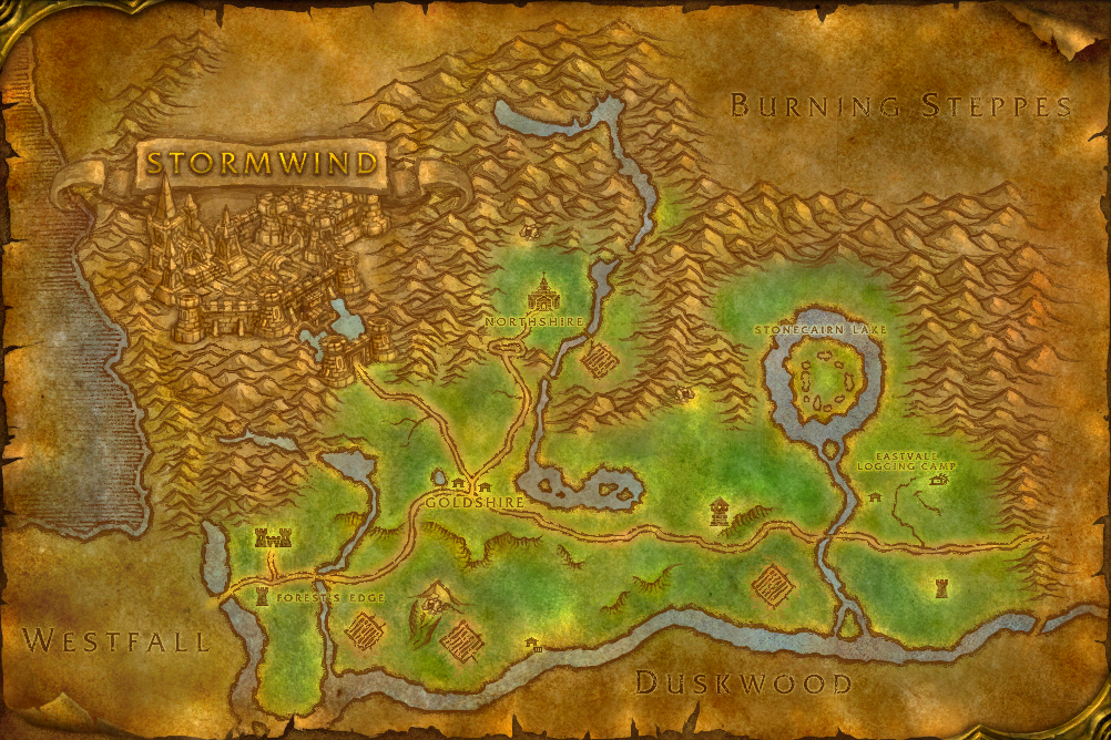 Elwynn Forest local map
