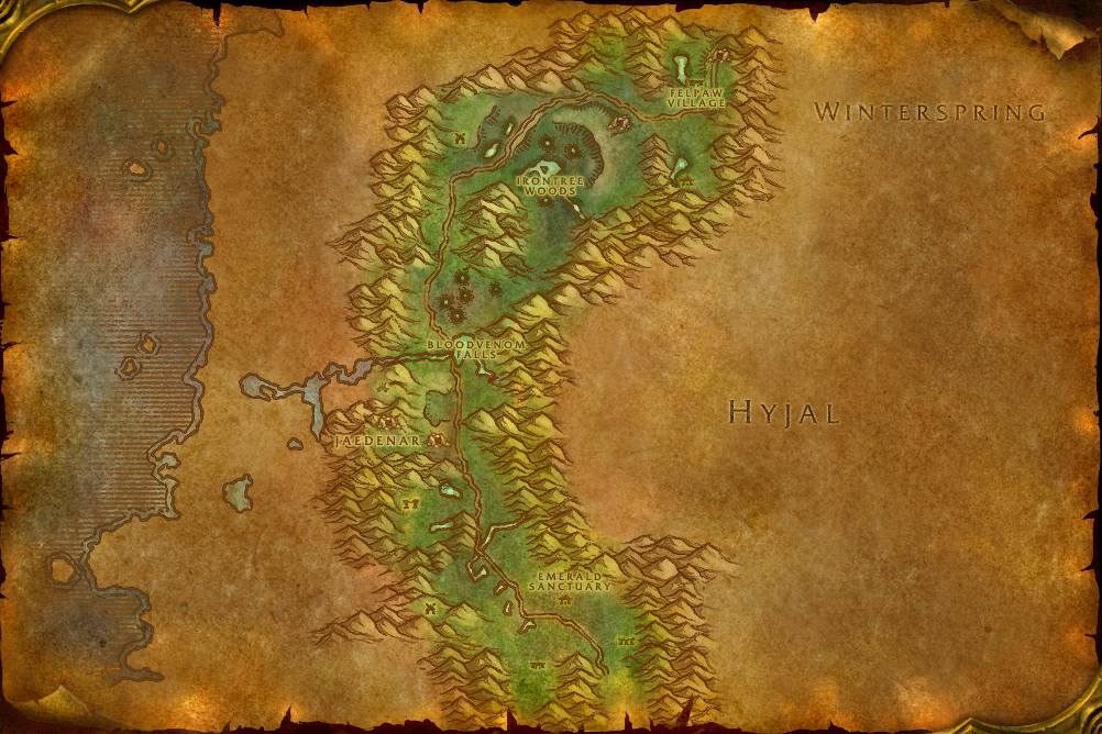 Felwood local map
