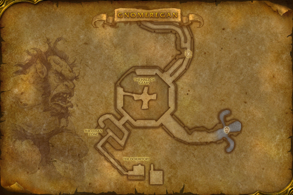 The Hall of Gears local map
