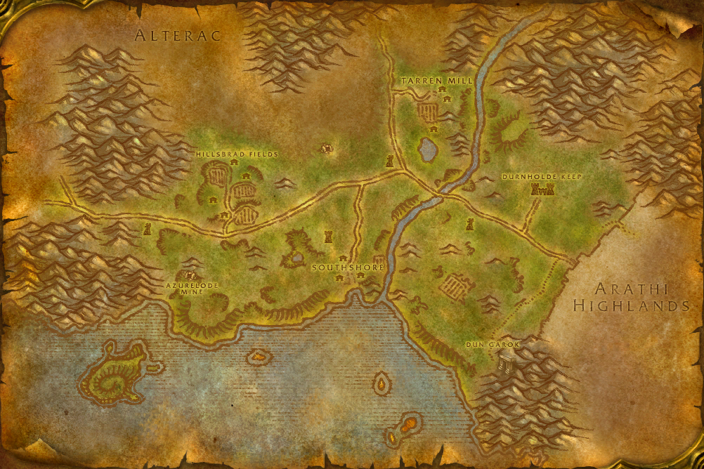 Hillsbrad Foothills local map