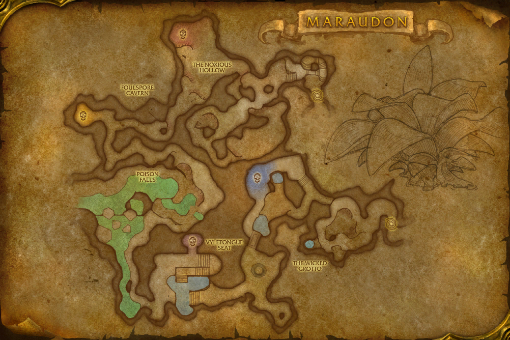 Caverns of Maraudon local map