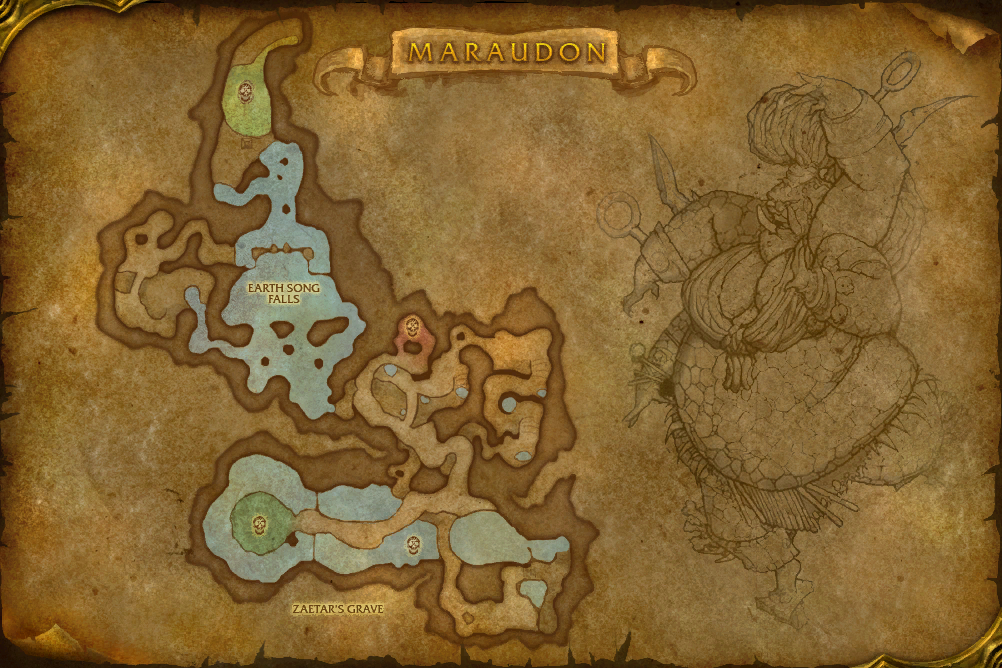 Maraudon · Zaetar's Grave local map