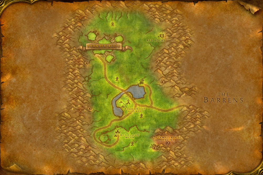 Mulgore local map