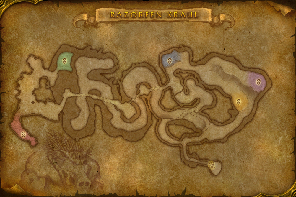 Razorfen Kraul local map