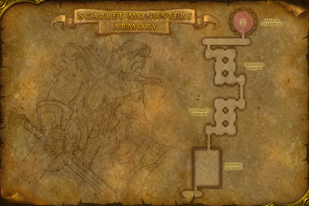 Scarlet Monastery · Armory local map