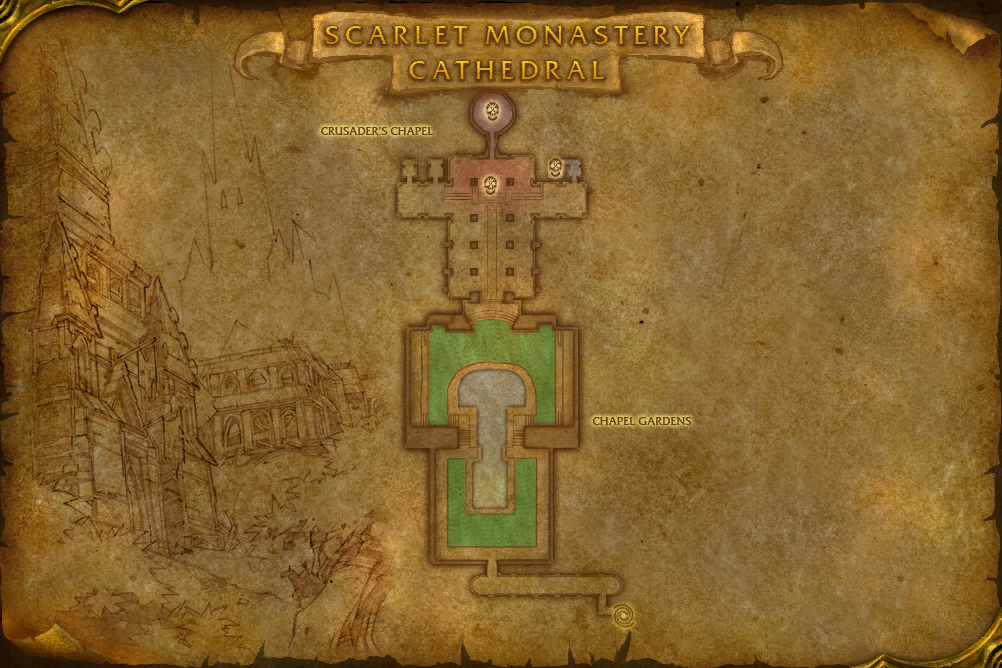 Scarlet Monastery · Cathedral local map