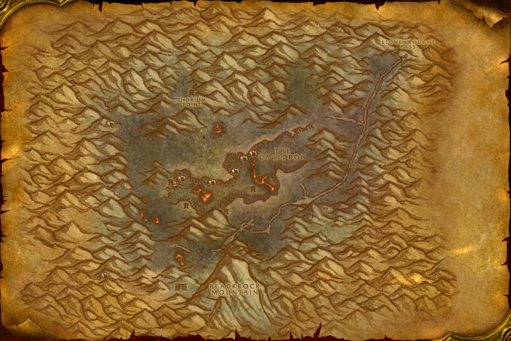 Searing Gorge local map