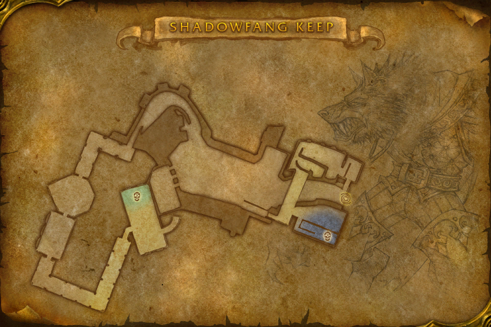 Shadowfang Keep — Floor 1 local map