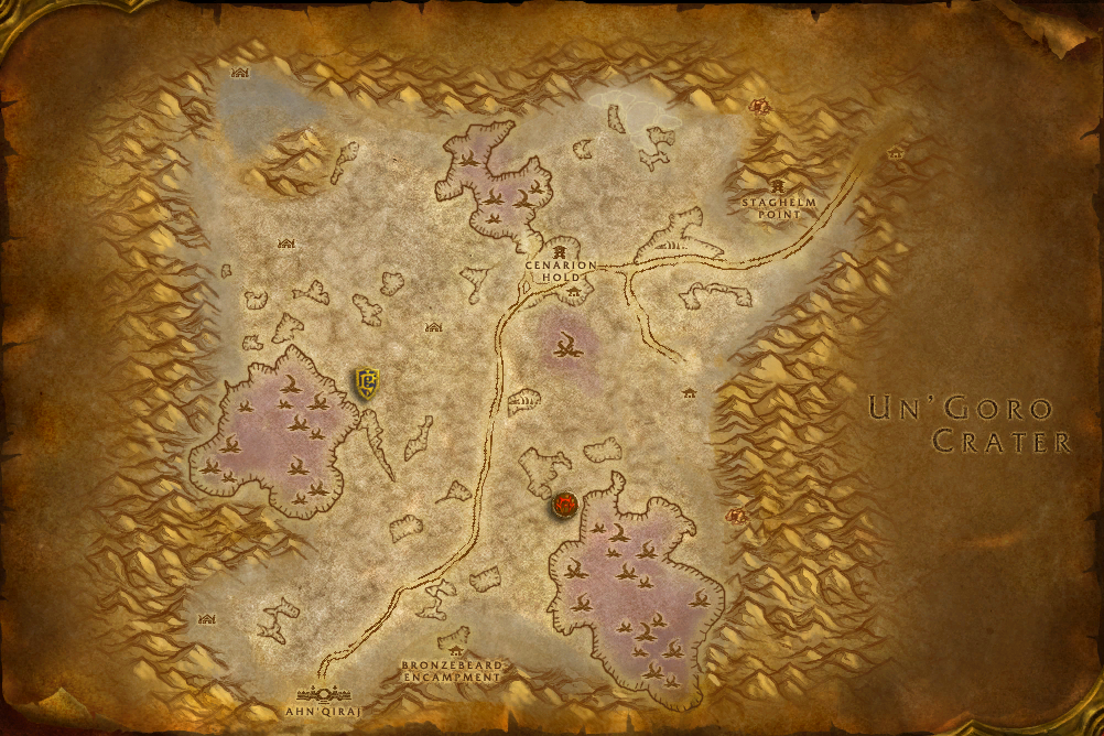 Silithus local map