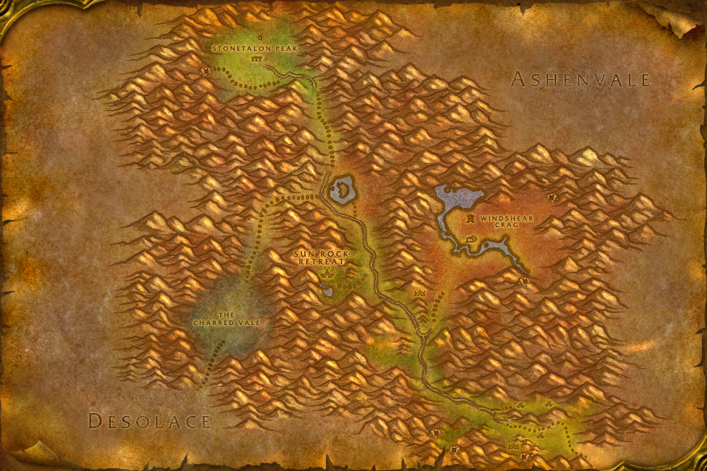 Stonetalon Mountains local map