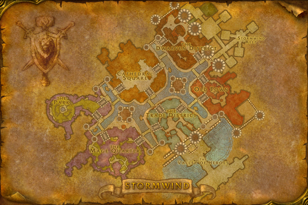 Stormwind City local map