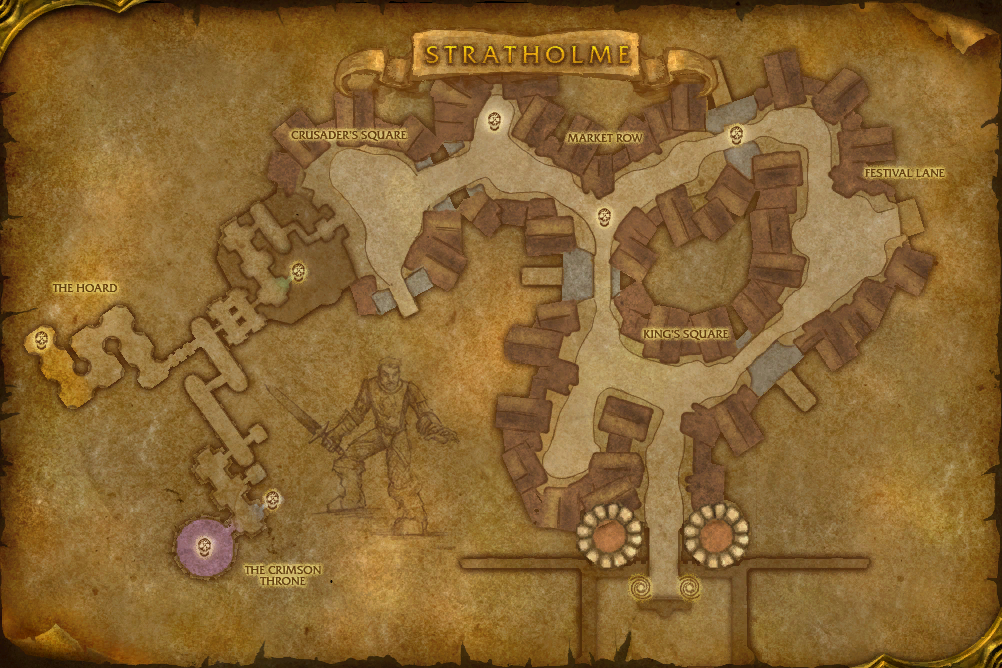 Stratholme — Floor 1 local map