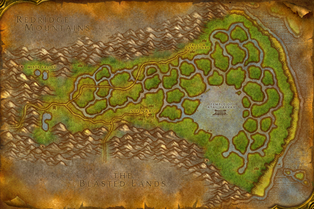 Swamp of Sorrows local map