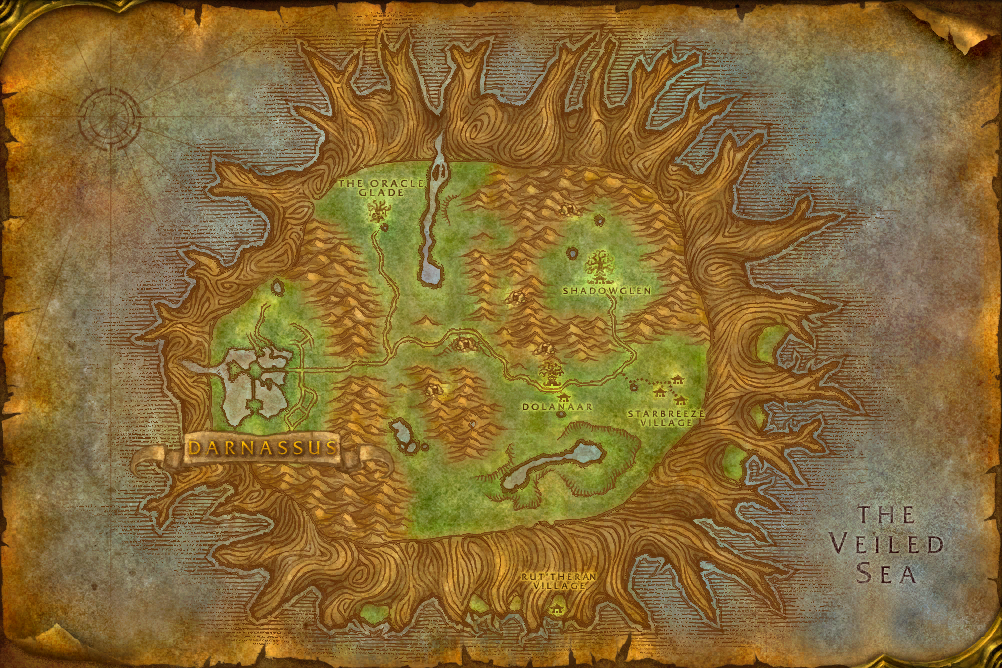 Teldrassil local map