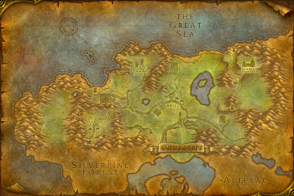 Tirisfal Glades local map