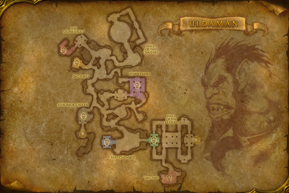 Uldaman — Floor 1 local map