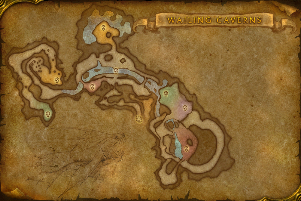 Wailing Caverns local map