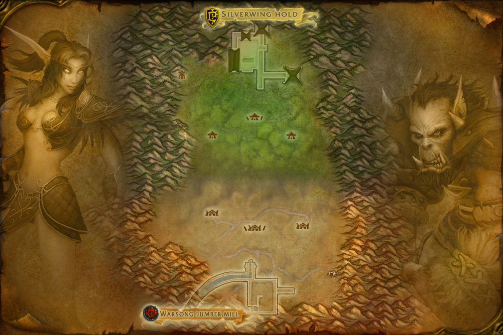 Warsong Gulch local map
